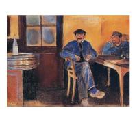 HKAHF AJWUQ Póster famoso de Edvard Munch "At The Wine Merchant", impresiones artísticas para pared, pintura en lienzo, cuadro nórdico para decoración de sala de estar, 90 x 60 cm, sin marco