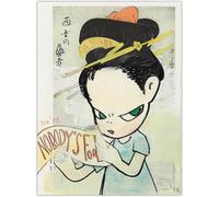 HKAHF AJWUQ Pósteres famosos de Yoshitomo Nara, "No One Is A Fool", impresiones artísticas para pared, lienzo de Yoshitomo Nara, cuadro pop art para decoración del hogar, 50 x 70 cm, sin marco