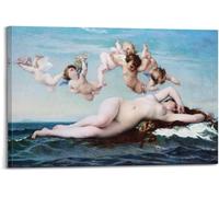 HKAHF AJWUQ Pósters de El nacimiento de Venus Arte mural del mito de Venus Pintura abstracta en lienzo Cuadro retro para decoración de salón 40x60cm NO marco