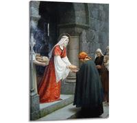 HKAHF AJWUQ Pósters Famosos de Elizabeth The Charity of St Wall Art Impresión Abstracta de Lienzo de Elizabeth Cuadro Retro para decoración de salón 60x80cm SIN Marco