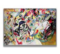 HKAHF AJWUQ Wassily Kandinsky - Póster decorativo para pared, diseño de geometría, impresiones de Wassily Kandinsky, para sala de estar, decoración del hogar, 20 x 15 cm, sin marco