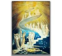 HKAHF AJWUQ William Blake - Póster decorativo para pared, diseño de cabeza de oro, impresiones artísticas visionarias, para sala de estar, decoración del hogar, 15 x 20 cm, sin marco