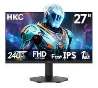 HKC Monitor para Juegos 27 Pulgadas, FHD 240 Hz, IPS Rápido, 1 ms MPRT, HDR400, 90% DCI-P3, Luz Azul Baja, Compatible con VESA, Puertos HDMI 2.0 y DP 1.4, Negro