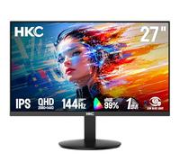 HKC V2718QS Monitor Gaming 27 Pulgadas QHD 2560x1440 IPS 144Hz 1ms MPRT HDR10, 99% sRGB, Monitor PC Gaming HDMI 2.0 DisplayPort 1.4, VESA 100x100, Pantalla Gaming para PC PS5 Xbox