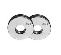 HKEJSJWA 2 unids/Set 2A Calibre de Anillo de Rosca métrica de Mano Izquierda, 3/8-16UNC 2A, 3/8-24UNF 2A, 9/16-18UNF 2A, 3/4-10UNC 2A Herramienta de Medida(3/4-10UNC-2A LH)