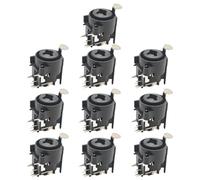 Hkfgdjdl 1/5/10 piezas de receptáculo de 3 conductores hembra montaje en panel 1/4 6,35 mm soldadura 7 pines accesorios de equipo en ángulo recto