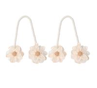 Hkfgdjdl 2 alzapaños de cortina de flores hechos a mano, elegantes clips decorativos para ventana, hebillas de sujeción para sala de estar y dormitorio