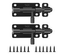 Hkfgdjdl 2 pernos de acero inoxidable para puerta corredera, mecanismo de bloqueo seguro, moderno, fácil instalación para uso en casa y oficina