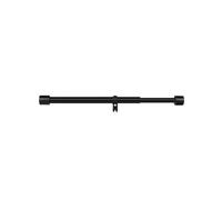 Hkfgdjdl Barra de cortina ajustable elegante y práctica, resistente a la corrosión, barra de acero al carbono para uso comercial en casa, oficina