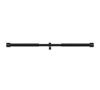 Hkfgdjdl Barra de cortina ajustable elegante y práctica, resistente a la corrosión, barra de acero al carbono para uso comercial en casa, oficina