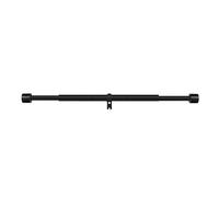 Hkfgdjdl Barra de cortina ajustable elegante y práctica, resistente a la corrosión, barra de acero al carbono para uso comercial en casa, oficina