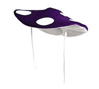 Hkfgdjdl Bonito sombrero de hongo con corbatas ajustables, de poliéster suave, accesorio de disfraz para juegos de rol, fiesta de Halloween