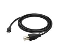 Hkfgdjdl Cable de impresora, cable de datos microUSB macho a USB tipo B macho para escáner, controlador, teclados, conectores de impresora
