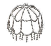 Hkfgdjdl Cadena de sombrero de piedra trenzada artesanal para mujeres, hombres, niños, decoración de pelo fino de poliestireno, fiesta al aire libre todos los días