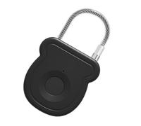 Hkfgdjdl Candado inteligente de huellas dactilares para exteriores, sin llave, impermeable, recargable, portátil, antirrobo