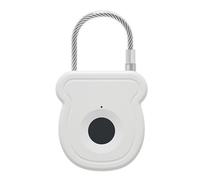 Hkfgdjdl Candado inteligente de huellas dactilares para exteriores, sin llave, impermeable, recargable, portátil, antirrobo