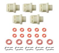 Hkfgdjdl Conector de válvulas solenoides resistentes a altas temperaturas con anillos de sellado para piezas automáticas de máquina de espresso