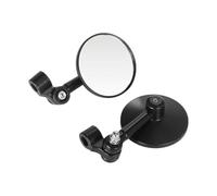 Hkfgdjdl Cristal retrovisor antirreflejos para motocicleta, amplio campo de visión, construcción a prueba de golpes, fácil montaje