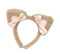 Hkfgdjdl Diademas de felpa con orejas de gatito con agarre de silicona antideslizante para juegos de rol y actividades deportivas