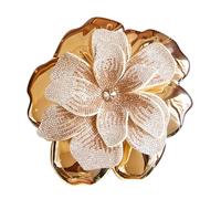 Hkfgdjdl Elegante bolso de mano de acrílico con diseño de flores brillantes para mujer, bolso de hombro de lujo a la moda