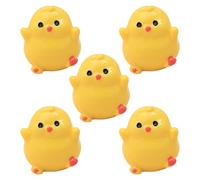 Hkfgdjdl Encantadores dijes de resina de pollito, diseños creativos, decoraciones de pollitos para pegar crema, hebillas de zapatos, accesorios de coche