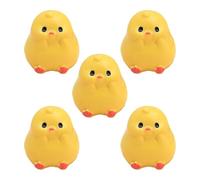 Hkfgdjdl Encantadores dijes de resina de pollito, diseños creativos, decoraciones de pollitos para pegar crema, hebillas de zapatos, accesorios de coche