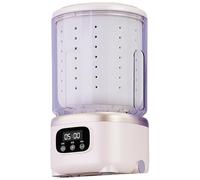 Hkfgdjdl Lavadora compacta y transportable automática de 2 litros de capacidad con pasteurización de luz azul real para dormitorio Ap