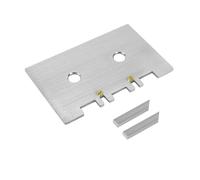 Hkfgdjdl Medidor de guía, juego de guía de aleación de aluminio, cabezal y guía de alineación mecánica con comprobación de fácil instalación