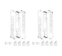 Hkfgdjdl Paquete de 2 elegantes alzapaños de acrílico transparente para cortinas, modernos, minimalistas, fácil instalación