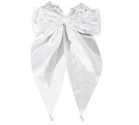 Hkfgdjdl Pasadores, coleteros para el pelo, lazos grandes para balletcore, clip plano, lazos elegantes para racimos