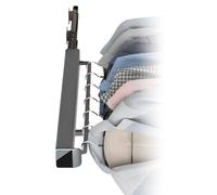 Hkfgdjdl Percha extensible de aluminio extraíble para ropa, construcción deslizante suave para armario y armario