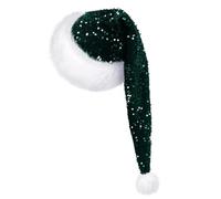 Hkfgdjdl Sombreros de invierno gruesos de doble capa con lentejuelas brillantes para hombres y mujeres