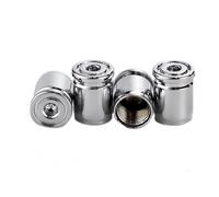 Hkfgdjdl Tapones antirrobo para válvulas de neumáticos, 4 cubiertas de rueda con sello de goma para coche, camión, motocicleta, estacionamiento seguro