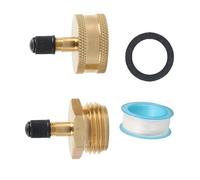 Hkfgdjdl Tapones de latón para tuberías de agua con rosca de 3 4 pulgadas, adecuados para invernar y drenar en campistas y jardines