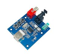 Hkfgdjdl Tarjeta de sonido PCM2704 ligera de sonido USB a S/PDIF, tarjeta de decodificación HiFi, 3,5 mm, salida analógica coaxial óptica de fibra