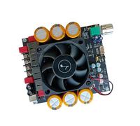 Hkfgdjdl TPA3255 - Placa amplificadora de potencia digital de doble canal 600 W + 600 W 18 V-50 V, módulo estéreo de potencia con ventilador para vehículo de coche