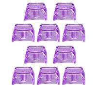 Hkfgdjdl XDA - Juego de 10 teclas transparentes XDA de altura no impresa, para teclado mecánico, teclas retroiluminadas, coloridas