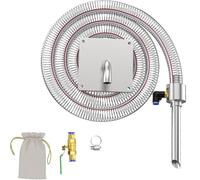 HKFGSHOP Máquina De Alimentación Neumática por Vacío De 25/32/38 Mm, Tolva De Carga por Succión con Tubo De Succión De 4/5 M Y Kit De Conexión Rápida, Acero Inoxidable, para 38mm