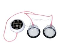 HKFGSHOP Masajeador De Senos De Doble Copa, Masajeador De Aumento De Senos, Instrumento De Belleza De Senos, con Temporizador, Mejora La Secreción Mamaria, para Promover El Crecimiento De Los Senos