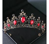 HKGYTRBN Corona Nupcial de Cristal para el Cabello de Boda, Diadema de Color Plateado, Velo, Accesorios para el Cabello de Boda, tocados, joyería para la Cabeza