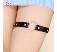 HKGYTRBN Garters Leg Belt with Non-slip Locking Keep Tucked Leg Thigh Suspender Strap 1 Pair
