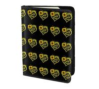 HKHLHLH Blessed to Be Called Nana - Funda para pasaporte de 5.5 pulgadas con diseño de girasol y organizador de tarjetas de crédito para viajes, Black, Talla única