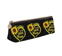 HKHLHLH Blessed to Be Called Nana Sunflower - Estuche para niños y niñas, estuche multifunción para lápices para escuela, trabajo, viajes, White, Talla única, Organizador de bolsas