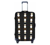 HKHLHLH Bonita funda elástica para maleta con estampado de pingüinos con cremalleras invisibles laterales impresas, protege el equipaje de arañazos del polvo, White, XL