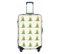 HKHLHLH Bonita funda elástica para maleta de yoga con estampado de aguacate y cremalleras laterales invisibles, protege el equipaje de arañazos del polvo, White, XL
