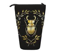 HKHLHLH Bug Wreath - Estuche telescópico para lápices de pie, bolsa de cosméticos, para niñas, niños y estudiantes, Black, Talla única, Organizador de bolsas