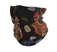 HKHLHLH Calentador de cuello con estampado de pollo, pasamontañas multifuncional, máscara facial, protección contra el viento para clima frío al aire libre