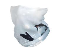 HKHLHLH Calentador de cuello de muñeco de nieve feliz de Navidad, pasamontañas multifuncional, máscara facial de protección contra el viento para clima frío al aire libre