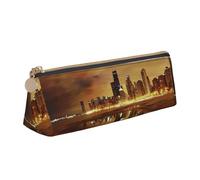 HKHLHLH Chicago - Estuche para lápices para niños y niñas, estuche multifunción para lápices, para escuela, trabajo, viajes, White, Talla única, Organizador de bolsas