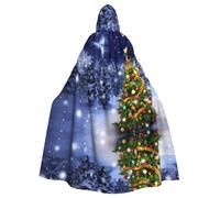 HKHLHLH Christmas Tree1 - Capa larga unisex con capucha para Halloween, disfraz de fiesta de máscaras